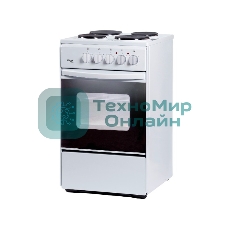 Плита электрическая Лада Nova AE 14027 W белый, конфорок 4 электрических, духовка 50 л, 50 см x 85 см x 60 см