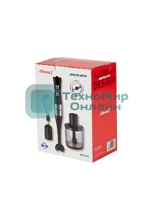 Блендер погружной Atlanta ATH-3178 черный, 600 Вт, плавная регулировка