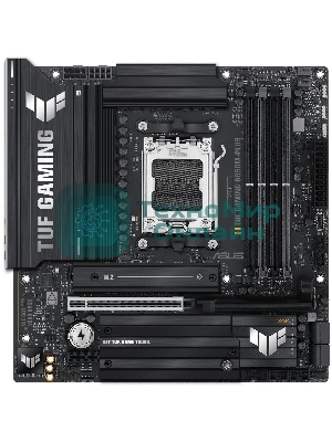 Материнская плата ASUS TUF Gaming B850M-Plus, AM5, AMD B850, 4xDDR5, 4xSATA, 3xM.2, 1xPCIe 5.0 x16, 1xPCIe 4.0 x4, 1xPCIe x1, 1xDP, 1xHDMI, 1x2.5Gb LAN, 4xUSB 2.0, 4xUSB 3.2 Gen 1, 3xUSB 3.2 Gen 2, 1xUSB-C, 3x3.5 мм, 7.1, mATX