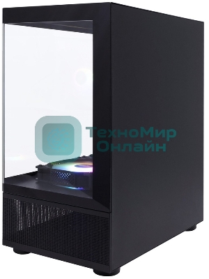 Компьютерный корпус 1STPLAYER MIKU Mi2-A черный mATX 3x120мм LED fans Mi2-A-BK-2F1R-1F1