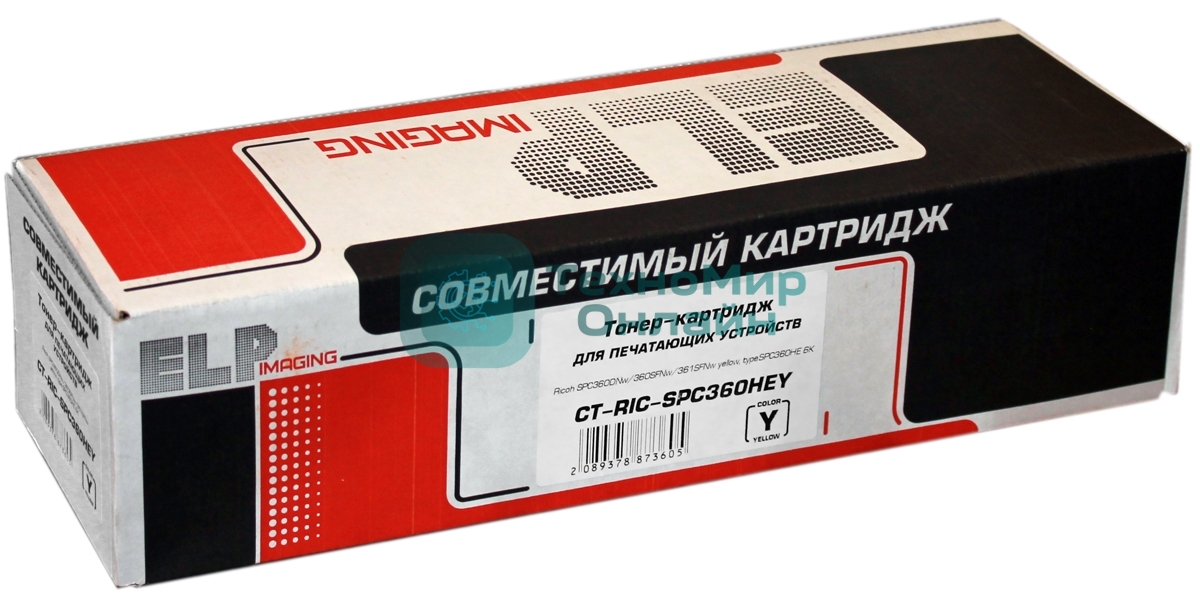 Картридж лазерный ELP type SPC360HE yellow (6000 стр.) для Ricoh SPC360DNw/360SFNw/361SFNw