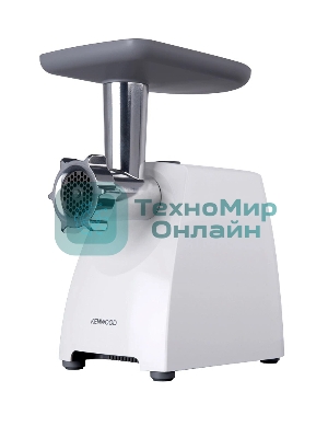 Мясорубка электрическая Kenwood MG 360 белый, 1400 Вт, 1.5 кг/мин, реверс, насадки - 5