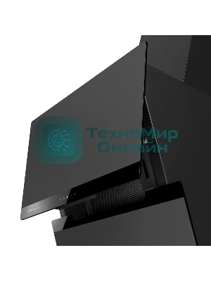 Наклонная вытяжка Kuppersberg/Наклонная вытяжка Kuppersberg, 60 см, High-Tech, таймер, периметральное всасывание, обратный клапан, сенсорное управление, 3 скорости + турборежим, макс. Производительность 1180 м3/ч, уровень шума 56 дБ, цвет черный