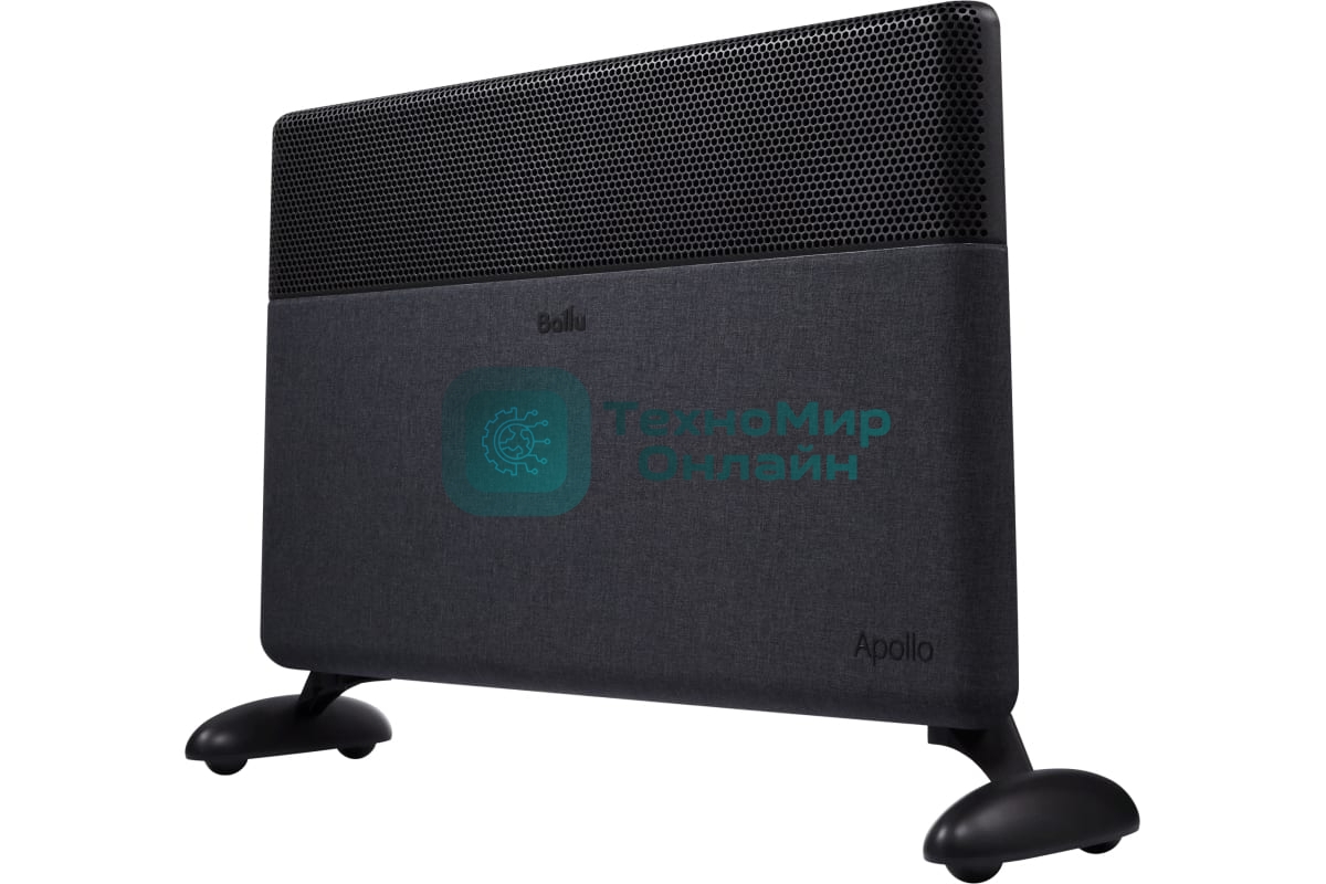 Конвектор электрический Ballu Apollo digital INVERTER Space Black BEC/ATI-1502 черный, 1500 Вт, 20 м2, термостат, дисплей, WiFi