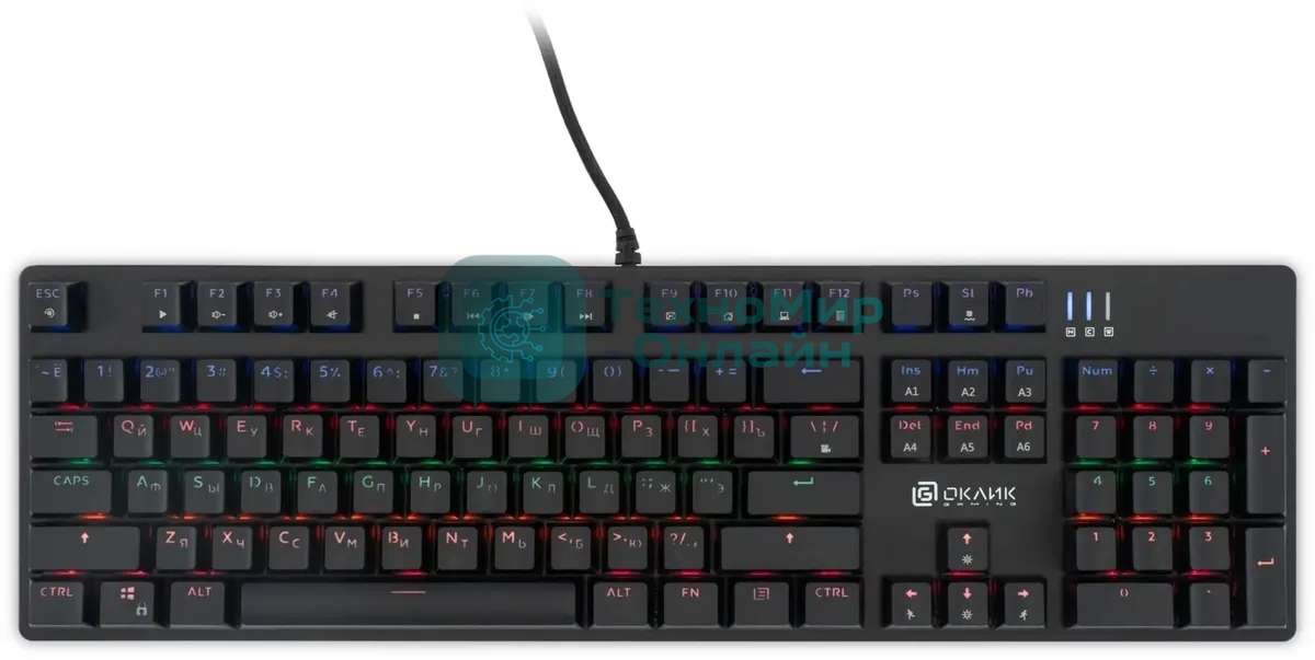 Клавиатура Oklick 990 G2 проводная, USB Type-A, чёрный