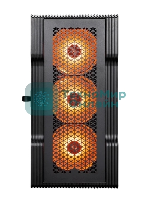Компьютерный корпус 1STPLAYER TRILOBITE T3 ARGb черный mATX 4x120мм ARGb fans T3-BK-4F7