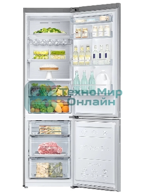 Холодильник Samsung RB37A5411SA графит двухкамерный 269/98л морозилка снизу, No Frost