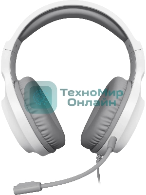 Гарнитура Defender Fury белый, проводная, подсветка