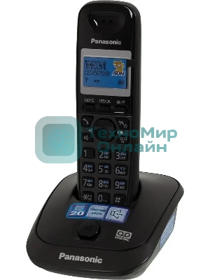 Телефон беспроводной (DECT) Panasonic KX-TG2521RUT (титан) АОН, Caller ID,спикерфон,голосовой АОН,полифония,цифровой автоответчик