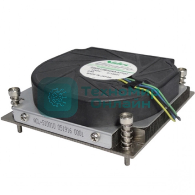 Кулер серверный Ablecom ACL-S10010 серебристый, 80 мм, алюминий/медь, 5000 об/мин, 47.5 дБ, 4 pin, 175 Вт, 27.6 мм