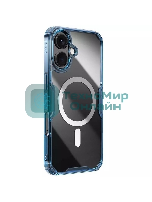 Чехол Nature TPU Pro Magnetic Case, синий, (AP iP16)