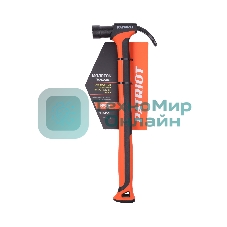 Молоток-гвоздодер Patriot NHF 450 L, кругл.боек 450 гр, 50-58 HRC, fiberglas+TPR рукоять, малый вес, компактный размер, антивибрацион.система, магнитный гвоздодержатель, покрытием PTFE (Teflon), 650 гр, 400 мм