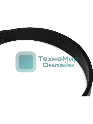Гарнитура проводная с микрофоном Оклик HS-M600 черный 1.8м накладные оголовье (1900372)