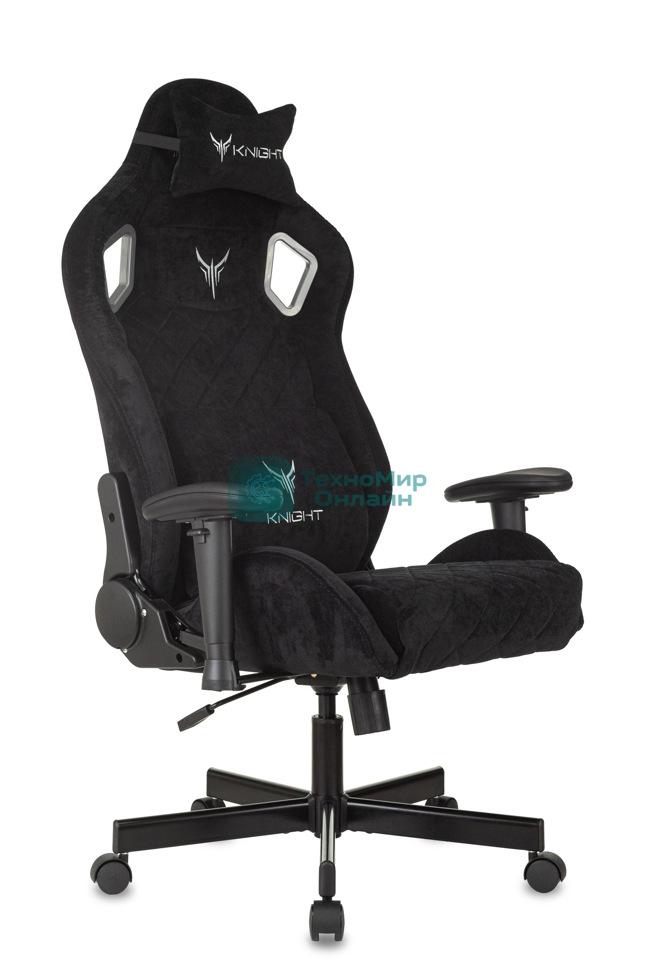 Кресло Бюрократ Knight Outrider Light-20 черный, ткань, 120 кг, механизм качания