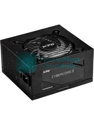 Блок питания ADATA XPG CYBERCORE II 1300W RTL (CYBERCOREII1300P-BKCEU), 1300Вт, 80 PLUS Platinum, 120мм, модульный, черный
