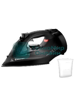 Утюг BRAYER BR4015 черный, 2400 Вт, 25 г/мин, 140 г/мин, 300 мл