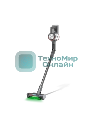 Пылесос вертикальный BQ VCA1005W Aqua Pro PREMIUM серый, питание от аккумулятора, 220 Вт, уборка сухая/влажная, пылесборник 0.5 л