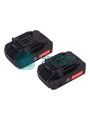 Дрель-шуруповерт аккумуляторная Ресанта ДА-18-2ЛК 75/14/5, Аккумуляторная, 18В, 2 АКБ, Кейс