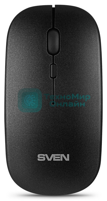 Мышь беспроводная SVEN RX-565SW темно-серый, 1600 dpi, радиоканал, USB, кнопки - 4