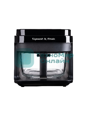 Аэрофритюрница Zigmund & Shtain ZAF-902 черный, 1400 Вт, 5.5 л, сенсор, 8 программ