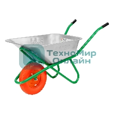 Тачка садово-строительная Palisad с PU колесом, грузоподъемность 180 кг, объем 120 л