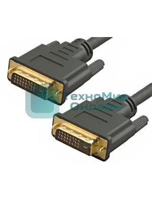 Кабель 5bites APC-096-020 DVI M/DVI M (24+1) double link, зол.разъемы, ферр.кольца, 2м.