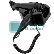Фен настенный BRAYER BR3021BK, 2000, 2 скор, 2 реж нагрева, концентратор, холод, 1,8 м,