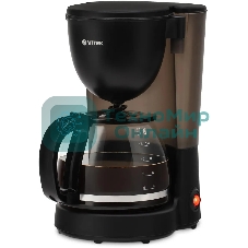 Кофеварка капельная Vitek Prive VT-8380 черный, исп. кофе - молотый, 1.25 л, 600 Вт