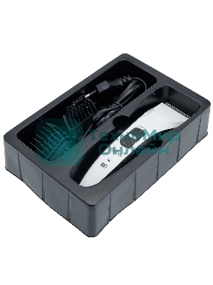 Машинка для стрижки волос DELTA LUX DE-4207A белый с черным