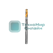 Сверло спиральное по металлу Denzel 10 x 133 мм, Р6М5, Golden Tip