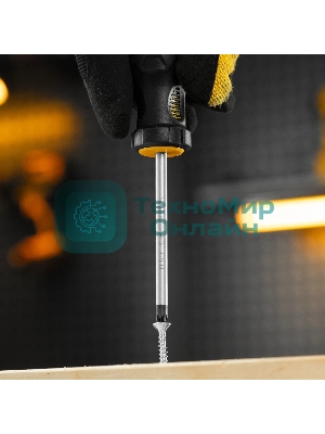 Отвертка Denzel PZ1x75 мм, S2, 3к рукоятка