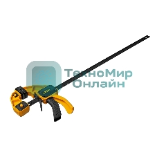 Струбцина Denzel F-образная, быстрозажимная, 600 х 80 мм, усиленный нейлоновый корпус