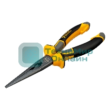 Длинногубцы прямые Denzel 205 мм, трехкомпонентные рукоятки