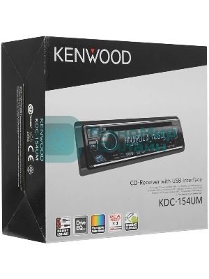 Автомагнитола Kenwood KDC-154UM, 1 DIN, CD, USB Type-A, AUX, съёмная панель