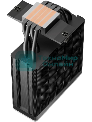 Кулер для процессора DEEPCOOL AG400 BK ARGb V2 черный 120мм алюминий+медь 2100rpm 31.6db 4-pin 220W 154мм