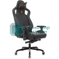 Кресло игровое Knight TITAN черный ромбик эко.кожа с подголов. крестовина металл