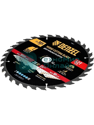 Пильный диск по дереву Denzel ф305 х 32 мм, 32 зубьев