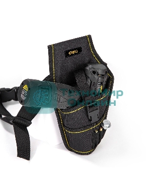 Поясная сумка-кобура монтажника Deli DL430004 260 x 150 мм, 4 кармана, ткань Оксфорд 600D