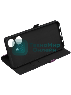 Чехол Book Case для Realme Note 60/60X фиолетовый, Borasco