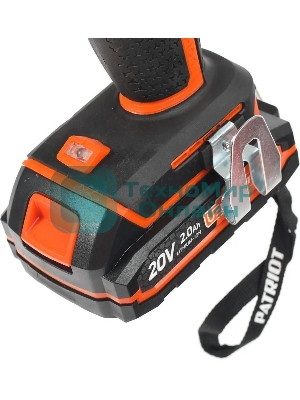 Дрель-шуруповерт аккумуляторная Patriot BR 203UES, Аккумуляторная, 20В, 2 АКБ, Кейс