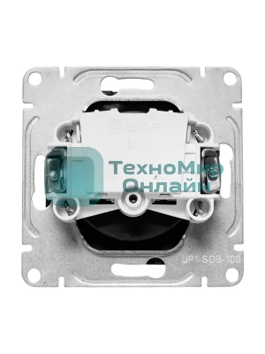 Розетка EKF UP1-SOB-100 СП Эпика 16А без заземл. без шторок механизм черный