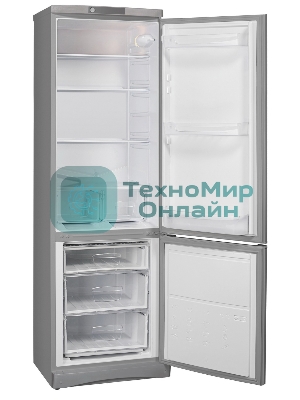 Холодильник Indesit ES 18 GA серебристый двухкамерный 233/85л морозилка снизу