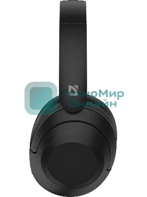 Беспроводные/проводные наушники Defender FreeMotion B490 черный, накладные, Bluetooth + проводной, складная конструкция, микрофон, до 10 ч