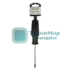 Отвертка Denzel PZ2x100 мм, S2, 3к рукоятка