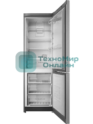 Холодильник Indesit ITS 5180 G серебристый двухкамерный 220/78л морозилка снизу, No Frost