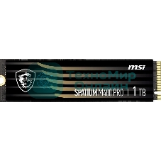 Накопитель SSD MSI SPATIUM M480 PRO, 1000Gb, M.2 2280, PCIe 4.0 x4, NVMe, R/W 7400/6000