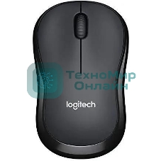 Мышь беспроводная Logitech B175 черный, 1000 dpi, радиоканал, USB, кнопки - 3