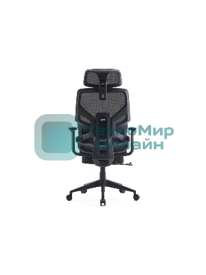 Кресло Cactus CS-CHR-MC01-BLBK синий, сетка, подголовник, подставка для ног