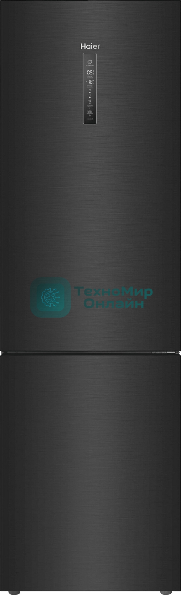 Холодильник Haier C4F740CDBGU1 графитовый двухкамерный 286/115л морозилка снизу, No Frost
