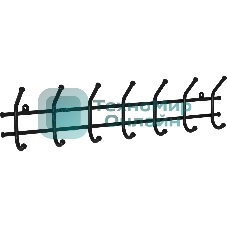 Вешалка настенная ЗМИ Норма 7 черный ВН 66 Ч